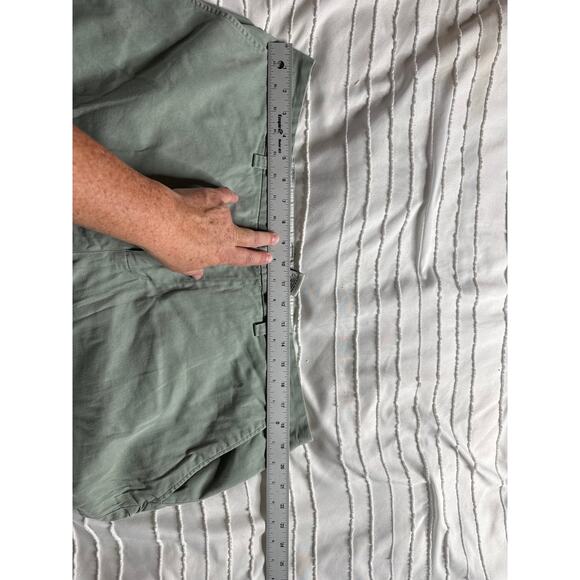 Caribbean Joe Women’s 18x30 Stretch Slacks – Light Green, Mid-Rise, Straight Leg - Picture 3 of 6